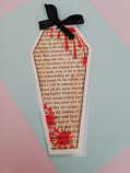 CRAFTY COFFIN THEMED BOOKMARK