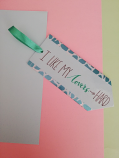 CRAFTY CHEEKY COVER/LOVER ROMANCE BOOKMARK